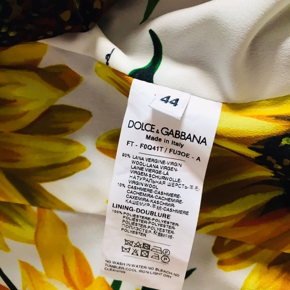 - New 💯 Original Dolce & Gabbana FITTED-WAIST SINGLE-BREASTED COAT IN BLAC - Picture 11 of 16